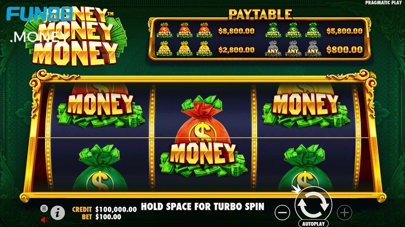 Minh họa game Money Money Money tại Fun88